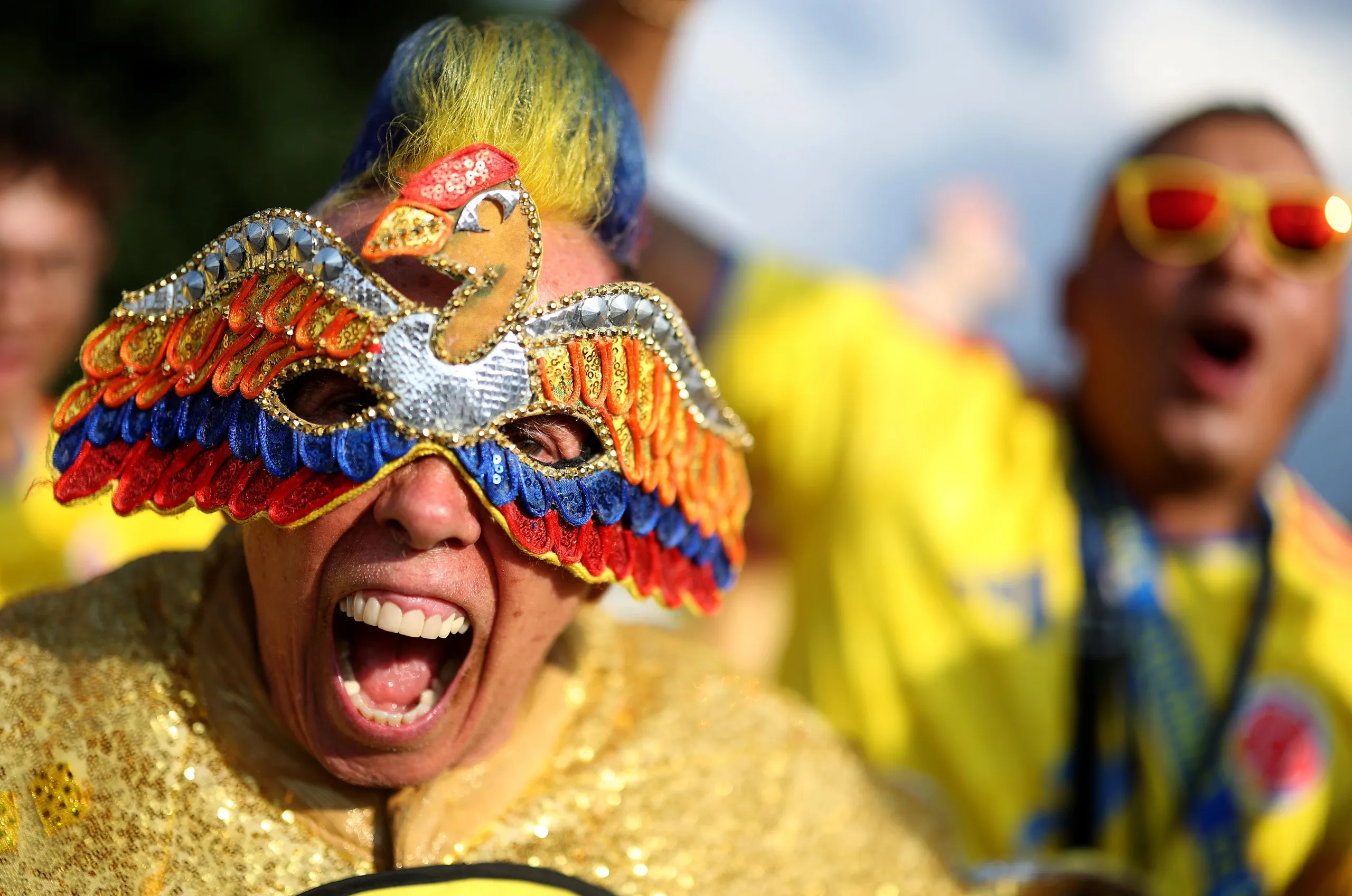 Colombia fans are making their presence known before kick-off.