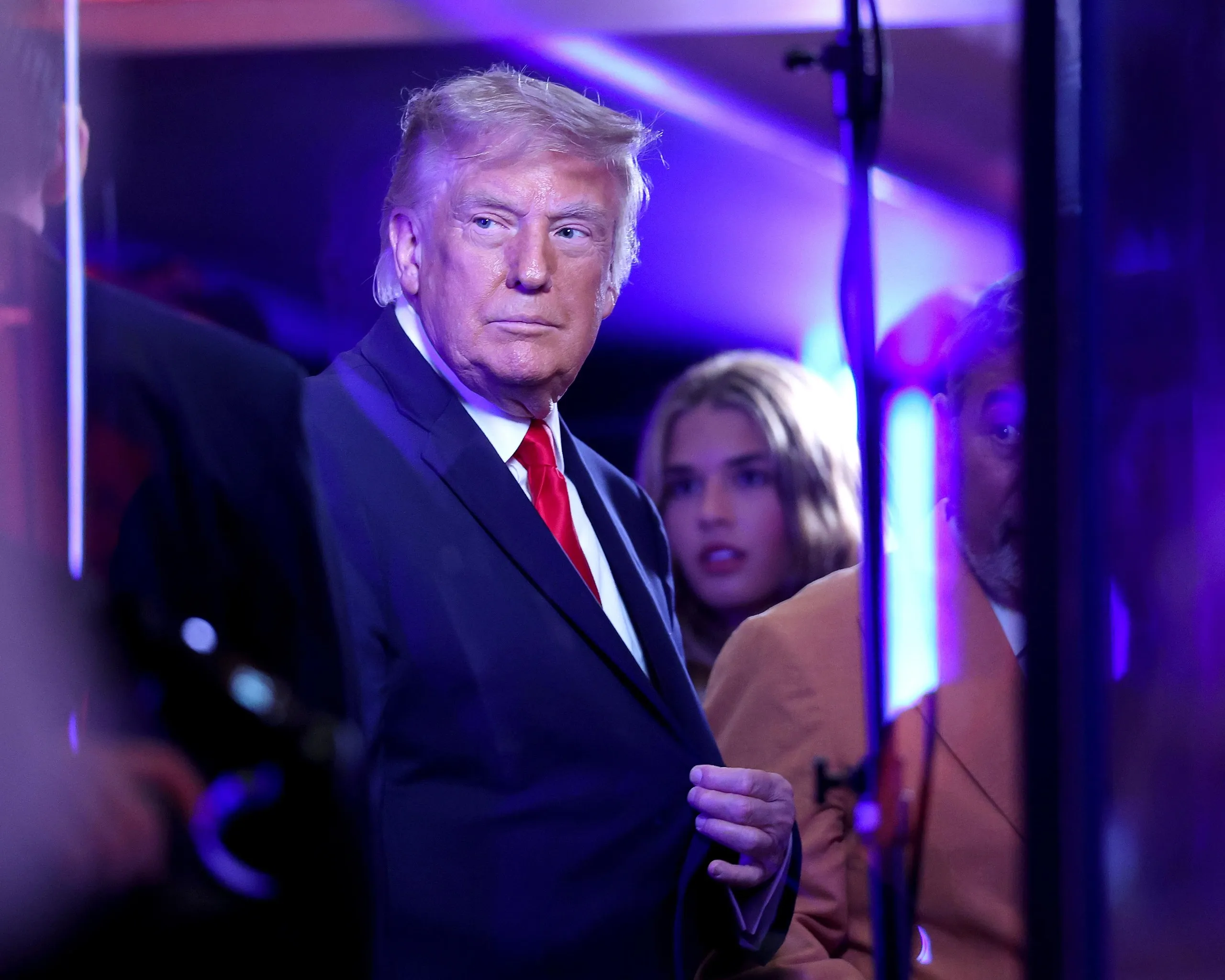 Donald Trump at game three of the NBA Finals at Madison Square Garden in New York.