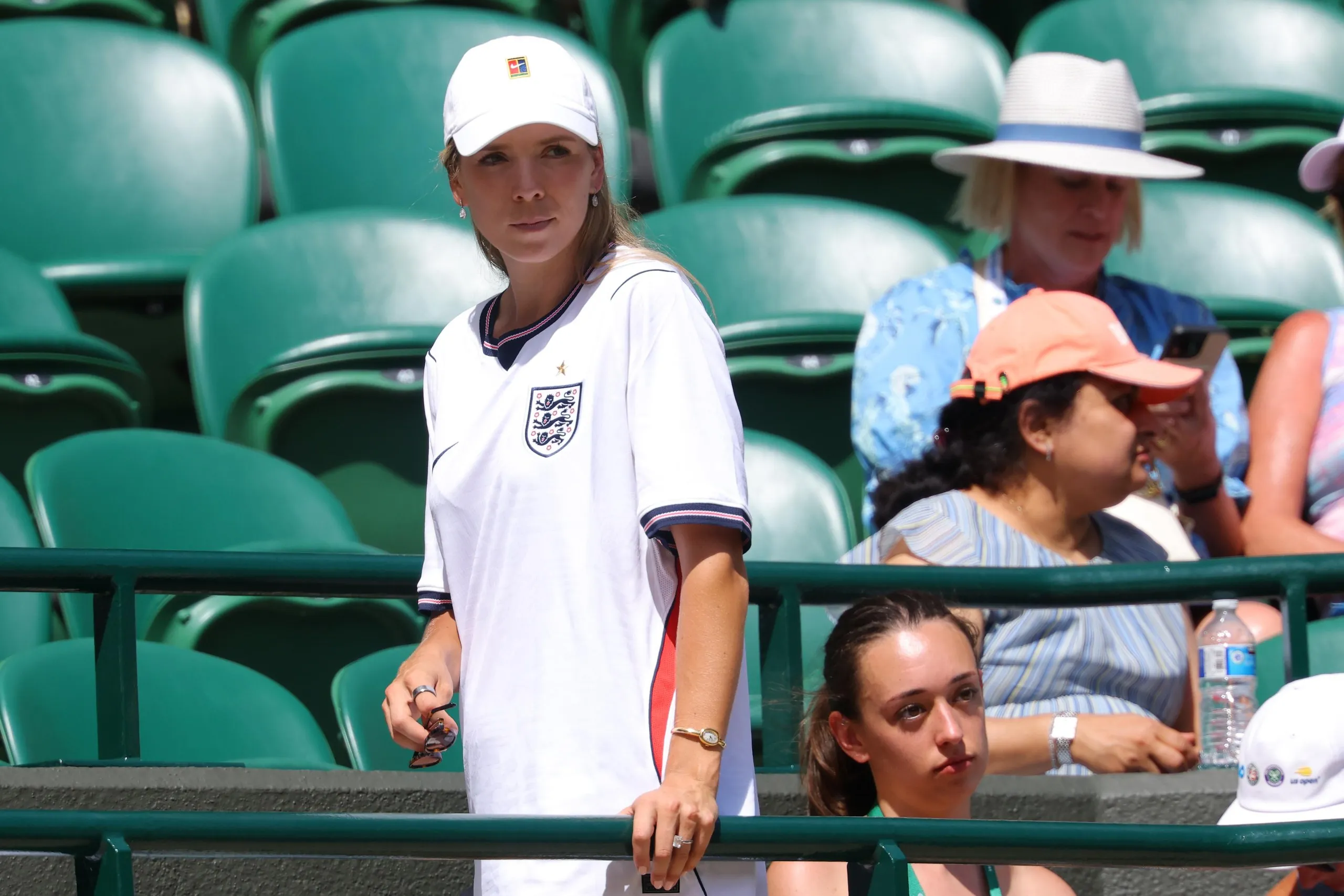 Katie Boulter in an England shirt at Wembley