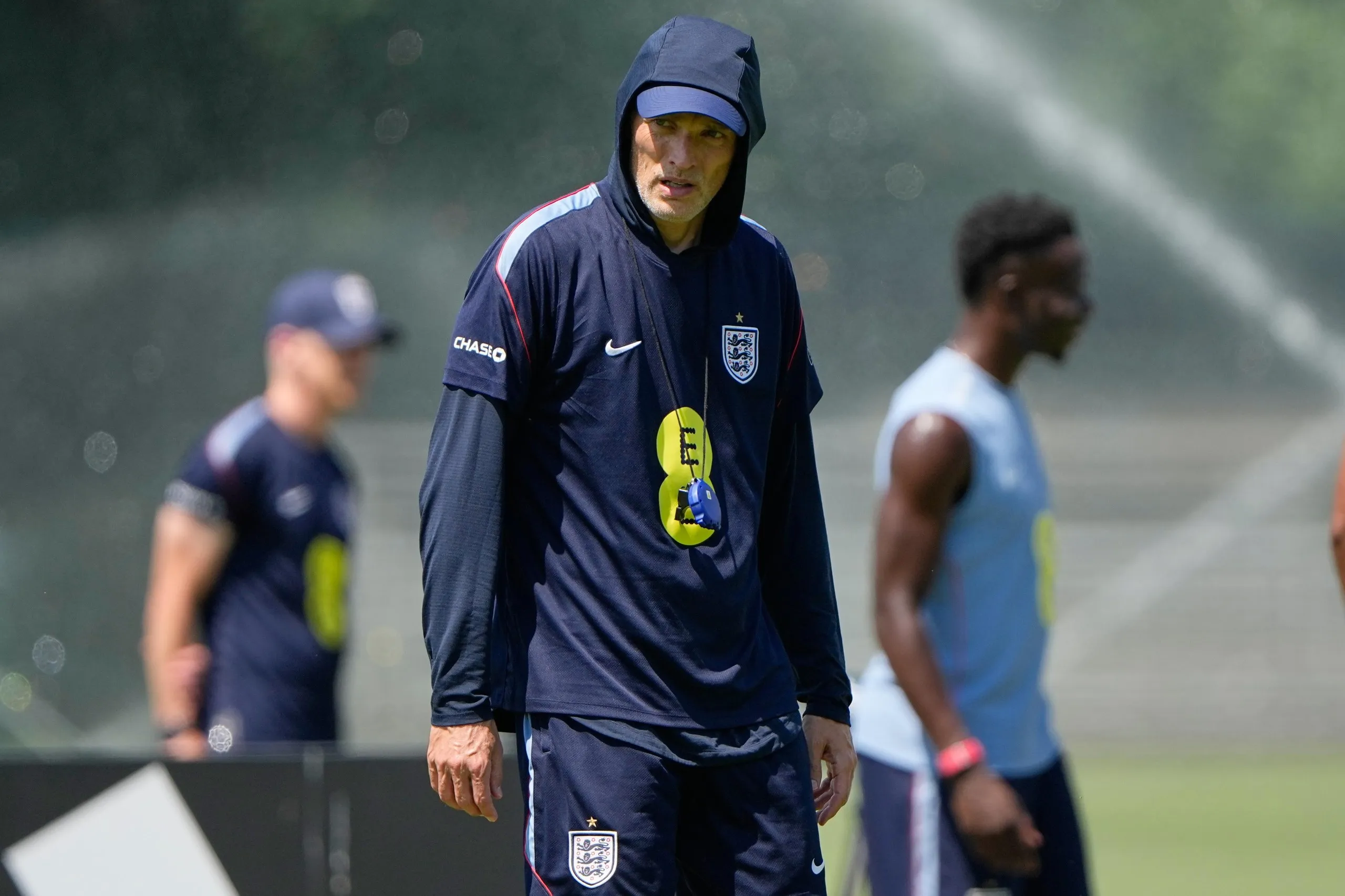 Thomas Tuchel oversees training